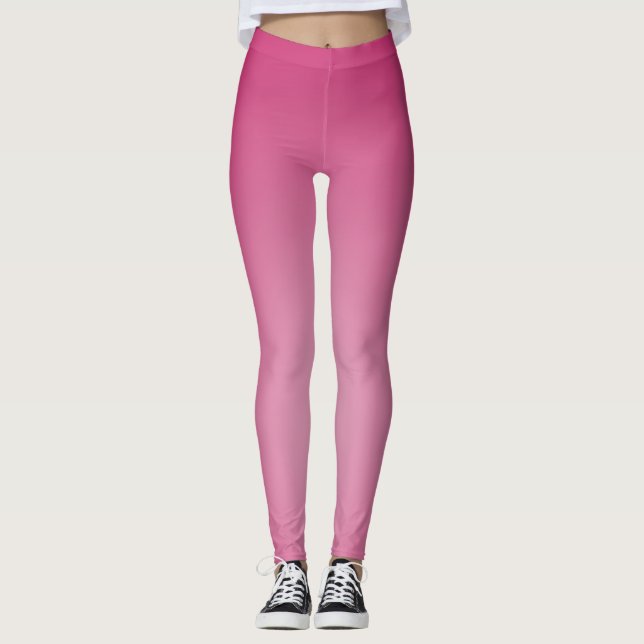 Sommarkvinnors Rosa i cute Leggings (Framsida)
