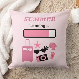 Sommarladdad Rosa Kastkudde Kudde