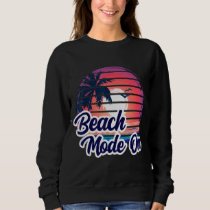 Sommarläge för solnedgång i Beach Handflatan Träd T Shirt