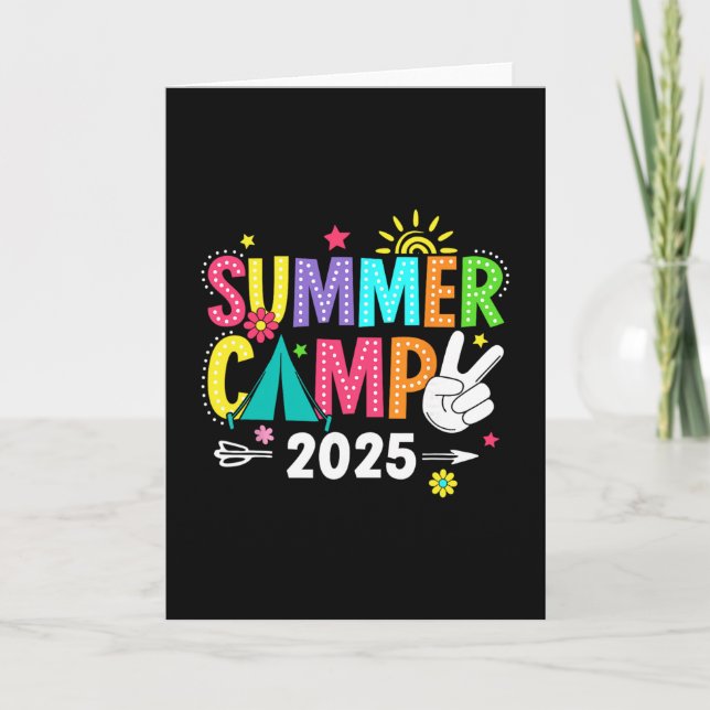 Sommarläger 2025 Camping Läggereld Sommarlov  Kort (Framsida)