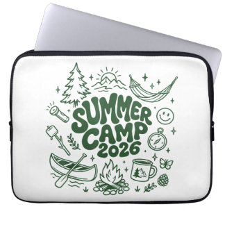 Sommarläger 2026 Barn Natur Utforskare Camping Rek Laptop Fodral