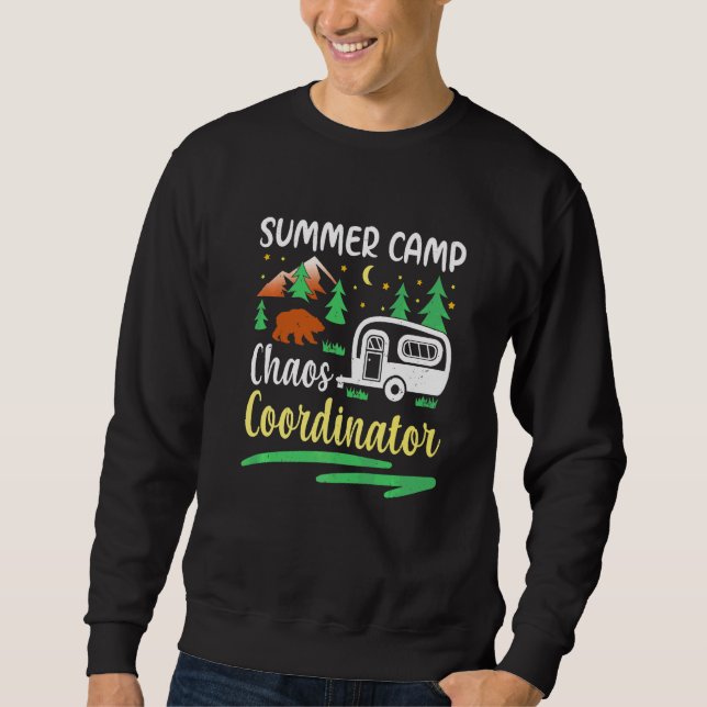 Sommarläger Kaos Koordinator  Lägerledare Lång Ärmad Tröja (Framsida)