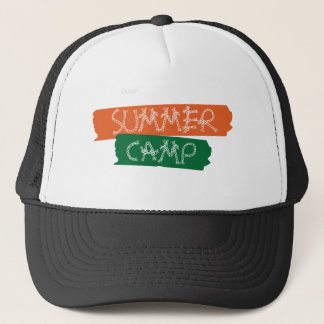 Sommarläger Retro Handritad Rep Design Keps