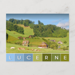 Sommarlandskap i Schweiz Vykort