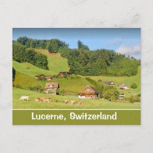Sommarlandskap i Schweiz Vykort