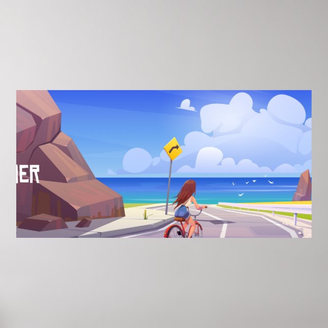 Sommarlandskap Poster (Framsidan)