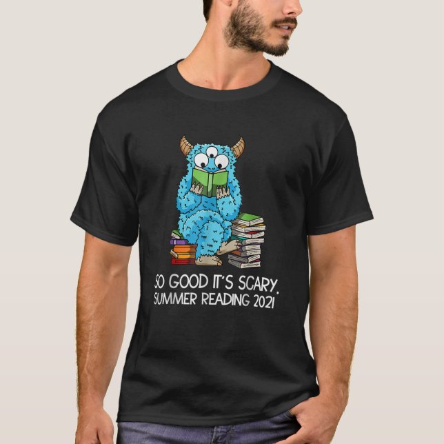 Sommarläsning 2021: Monster Quote Reader Librarian T Shirt (Framsida)