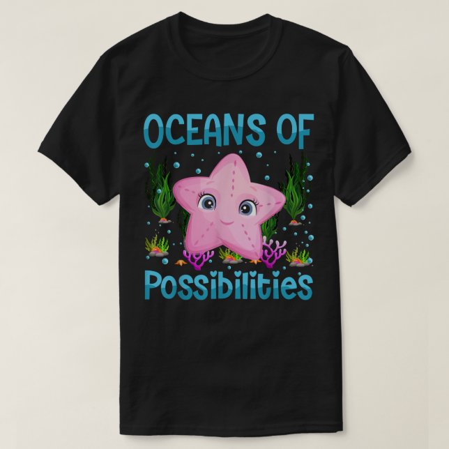Sommarläsning 2022: Oceans of Posabilities Cute S T Shirt (Design framsida)