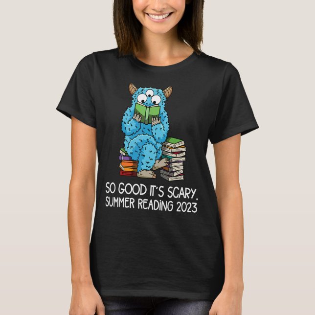 Sommarläsning 2023: Monster Quote Reader Librarian T Shirt (Framsida)
