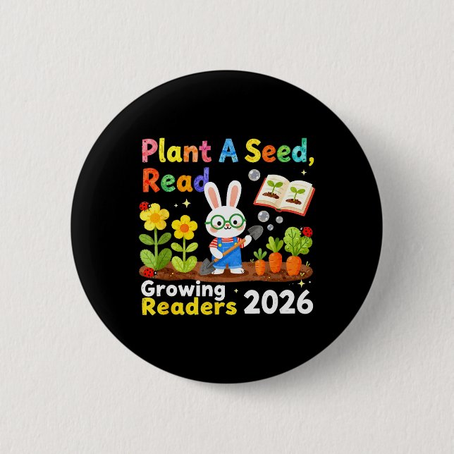 Sommarläsning 2026 Plantera Ett Frö Läs Växande Knapp (Framsida)