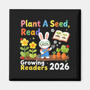 Sommarläsning 2026 Plantera Ett Frö Läs Växande Magnet