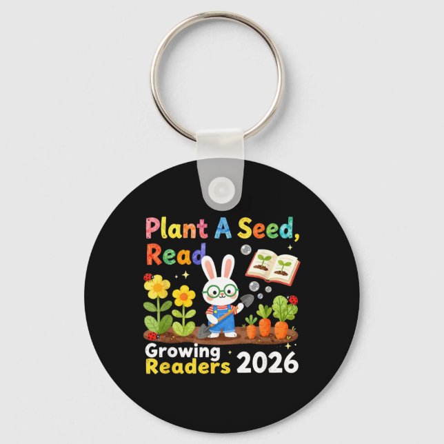 Sommarläsning 2026 Plantera Ett Frö Läs Växande Nyckelring (Framsida)