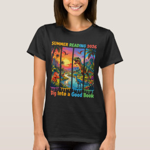 Sommarläsning 2026 Upptäck En Berättelse Dinosauri T Shirt