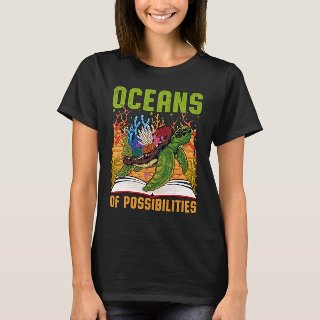 Sommarläsningsbibliotekarie T Shirt (Framsida)
