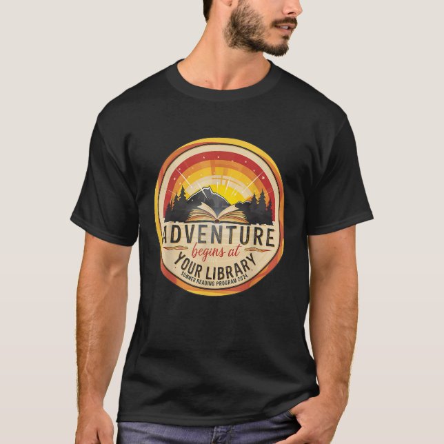 Sommarläsningsprogrammet 2024 Äventyr inleds vid U T Shirt (Framsida)