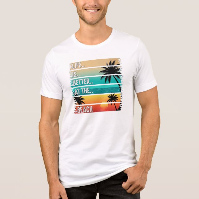 Sommarlivet är bättre på Beach T-shirt (Framsida)