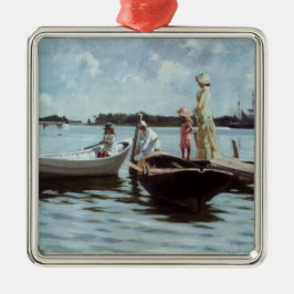 Sommarlivet på öarna (av Albert Edelfilt) Julgransprydnad Metall