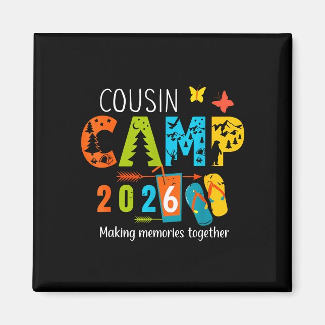 Sommarlov kusinläger 2026 minnen magnet (Framsidan)