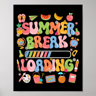 Sommarlov Laddar Lärare Elever Slut Poster