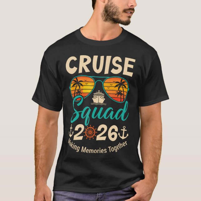 Sommarlov Matchande Familj Kryssning T Shirt (Framsida)