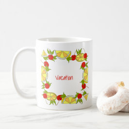 Sommarlov minimalistisk söt Frukt är färsk Kaffemugg