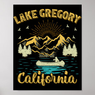 Sommarlov Retro Berg Kalifornien Gregory Poster