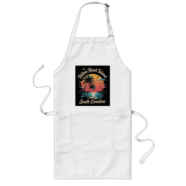 Sommarlov Retro South Carolina Långt Förkläde (Framsidan)