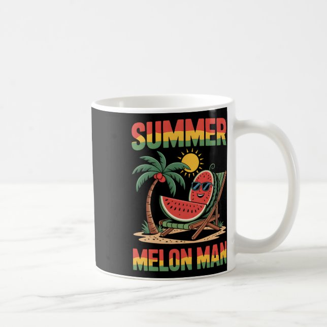 Sommarlov Semester Vattenmelon Strand Däck Chai Kaffemugg (Höger)