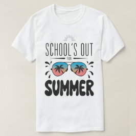 Sommarlov, skollov och strand för lärare t shirt