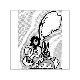 Sommarluftballonger självfärgande stämpel