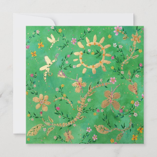 Sommarmagisk inbjudan (Framsida)