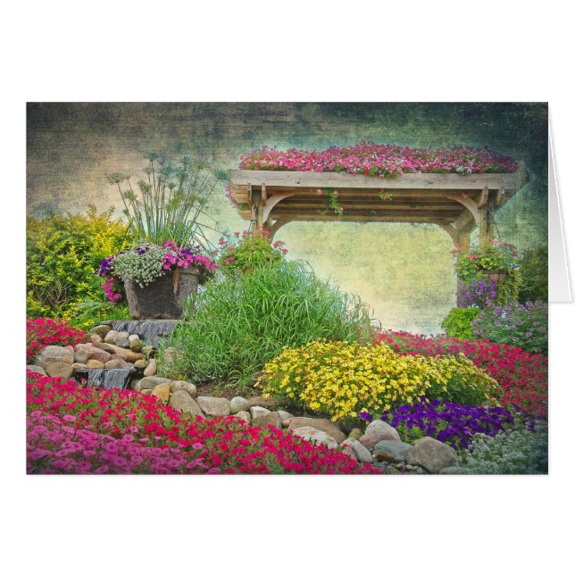 Sommarmålning Hälsningskort (Framsidan Horizontal)