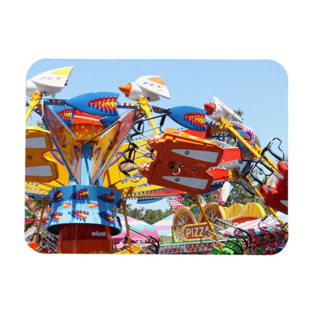 Sommarmässriden Roligt färgfoto Magnet (Horisontell)