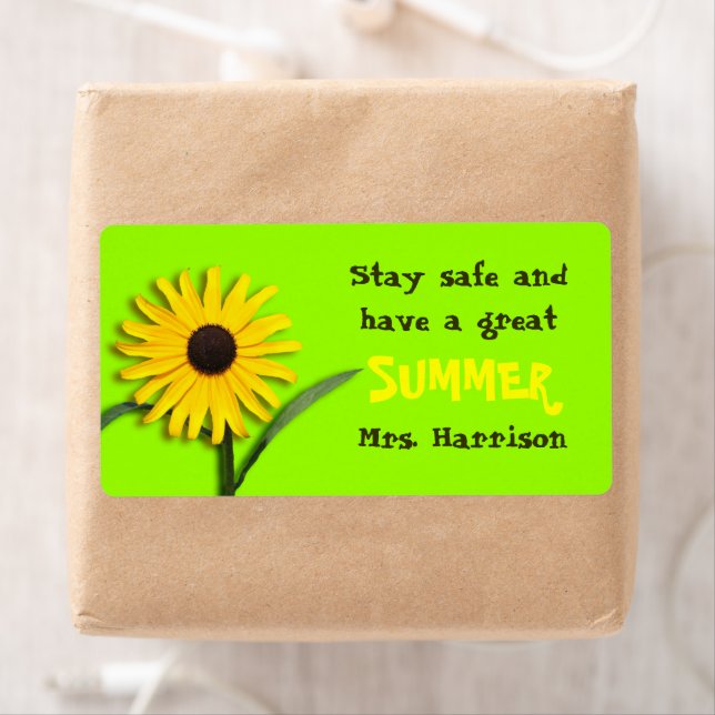 Sommarmeddelande Candy Pub Wrapper från lärare Fraktsedel (Insitu)