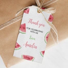 Sommarmelon Födelsedagsfest Gift-Märkre Presentetikett