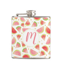 Sommarmelon Slices & Guld Heart Mönster