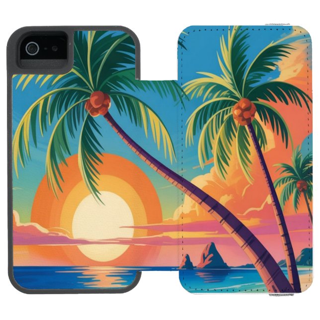 Sommarmiljö Incipio iPhone Wallet Skal (Folio Öppen)