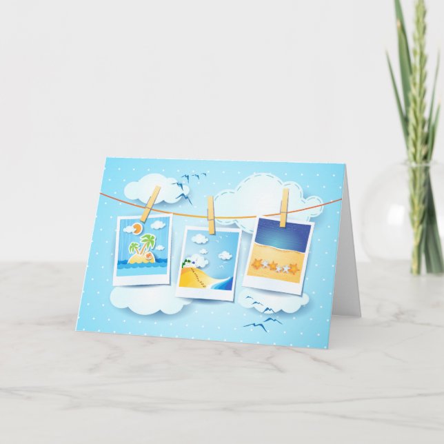 Sommarminnen, kort (Framsida)