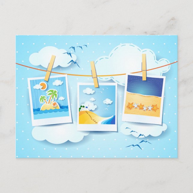 sommarminnen, vykort (Framsida)