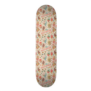 Sommarmönster med glass old school skateboard bräda 21,6 cm