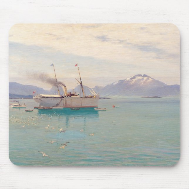 Sommarmorgon på Molde, 1892 Musmatta (Framsidan)