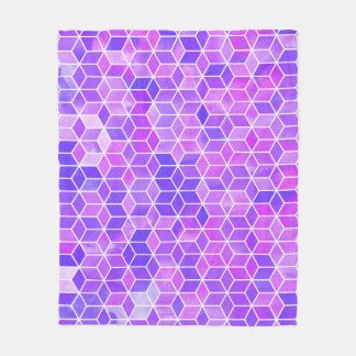 Sommarmosaik: Watercolor Cube Fusion Fleecefilt