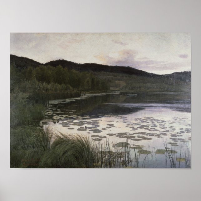 Sommarnatt, 1886 poster (Framsidan)