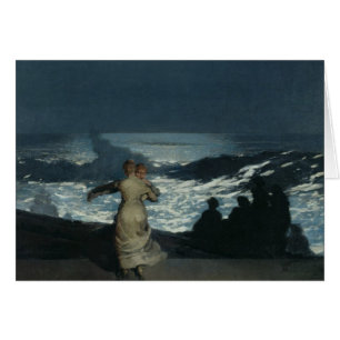 Sommarnatt, 1890 hälsningskort