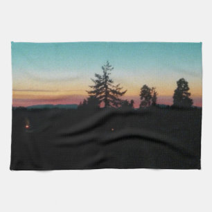 Sommarnatt i Pacific Northwest Kökshandduk