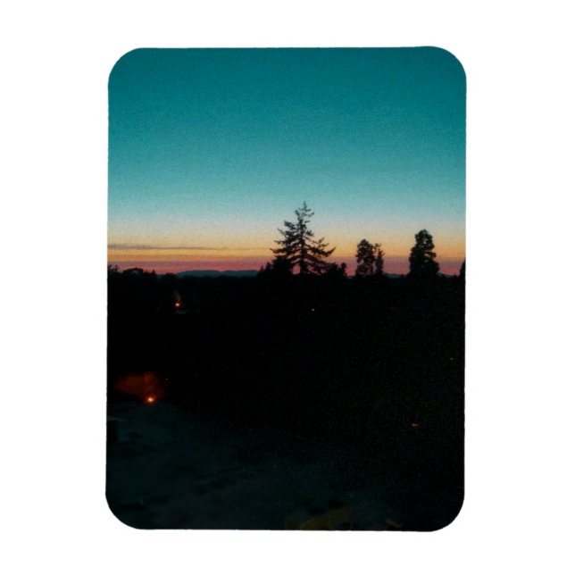 Sommarnatt i Pacific Northwest Magnet (Vertikal)