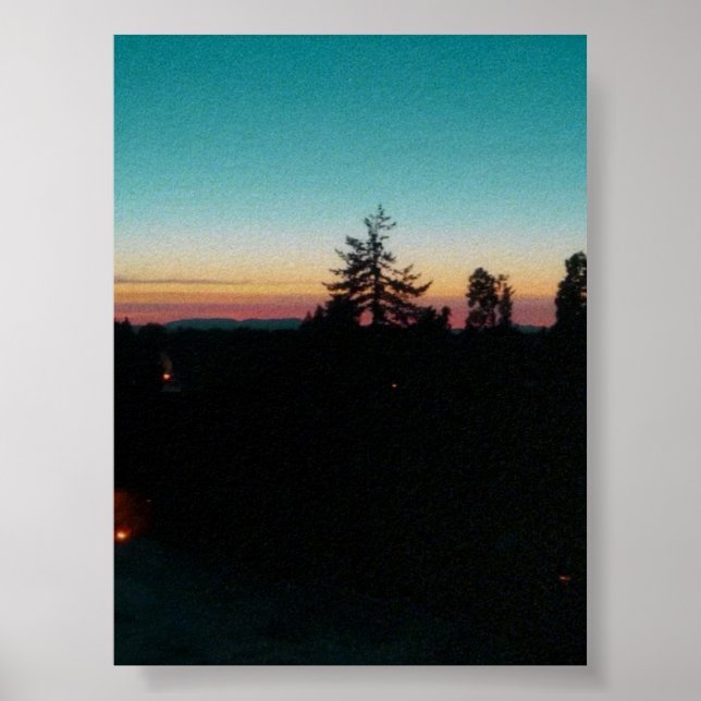 Sommarnatt i Pacific Northwest Poster (Framsidan)