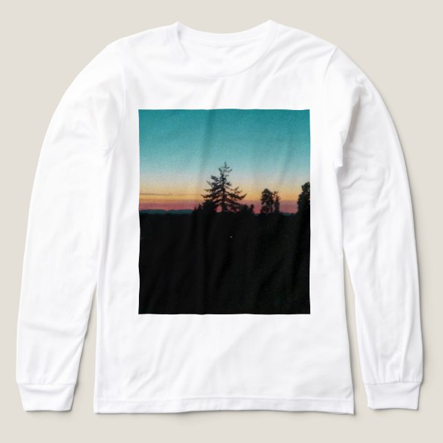 Sommarnatt i Pacific Northwest T Shirt (Design framsida)