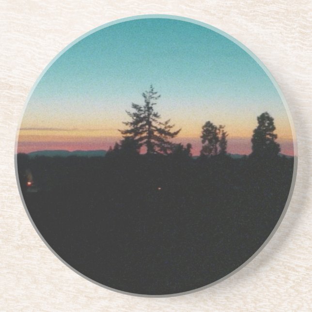 Sommarnatt i Pacific Northwest Underlägg (Framsidan)