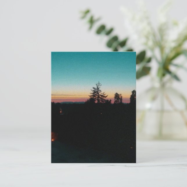 Sommarnatt i Pacific Northwest Vykort (Stående Fram)
